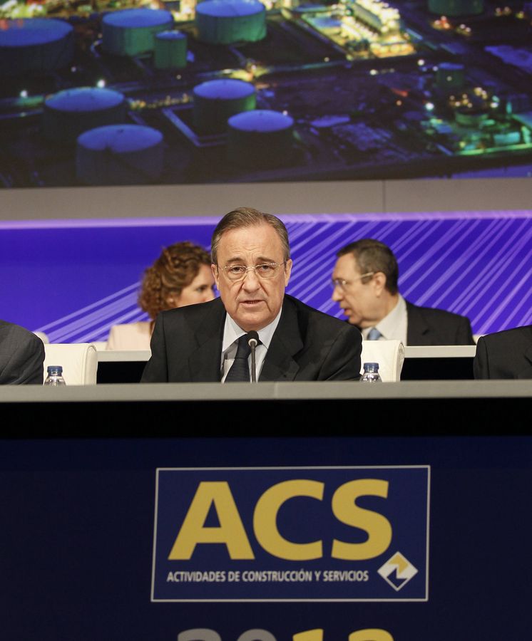 Foto: El presidente de ACS, Florentino Pérez, durante una junta de accionistas. (EFE)