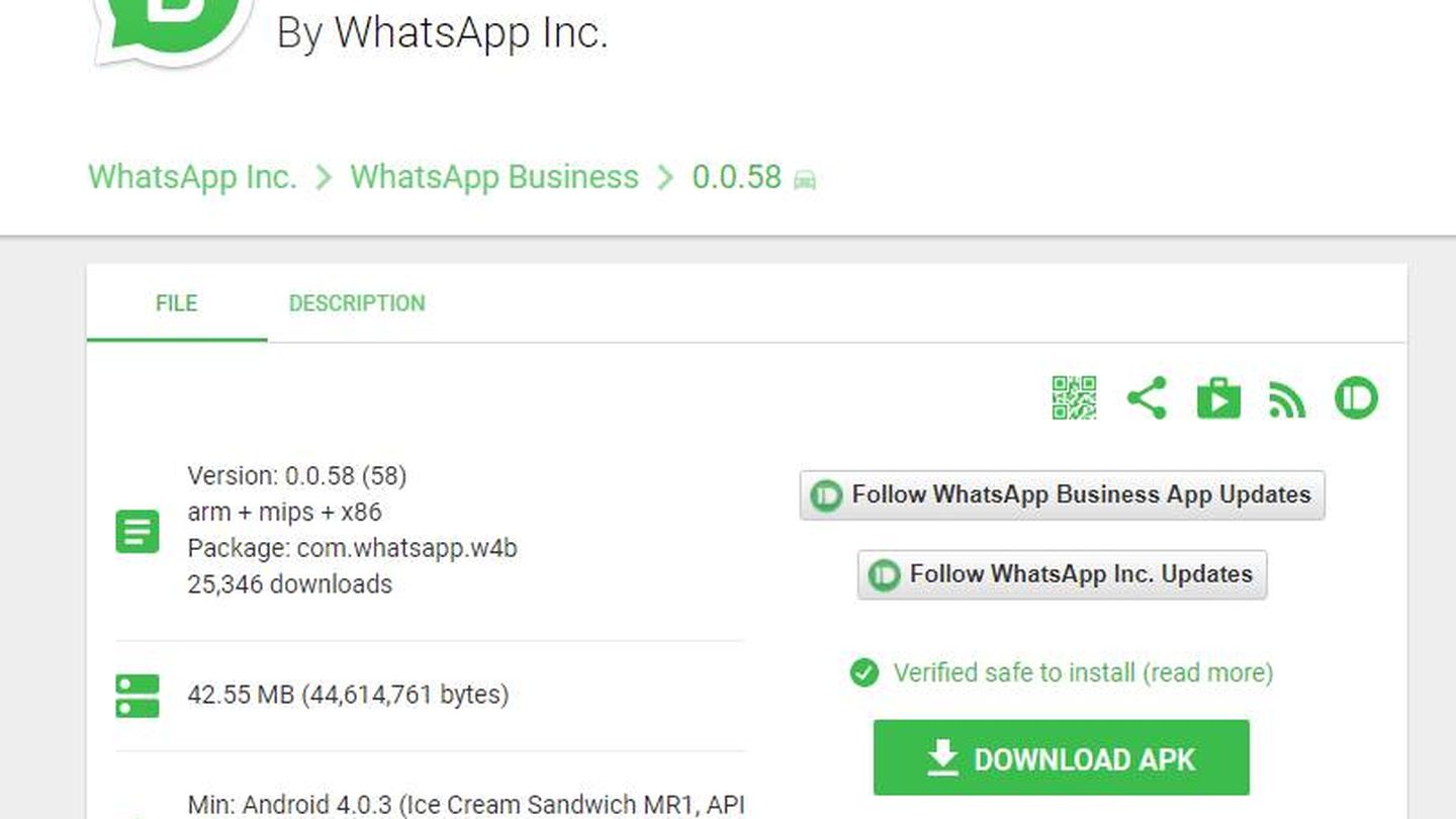  Aplicación WhatsApp Business en APK Mirror