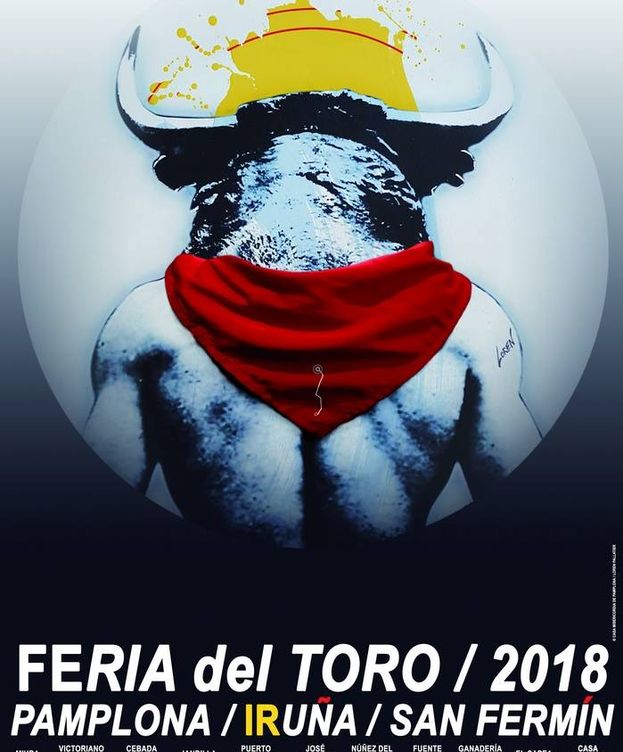 Foto: Cartel de la Feria del Toro en San Fermín 2018 | Casa de la Misericordia de Pamplona