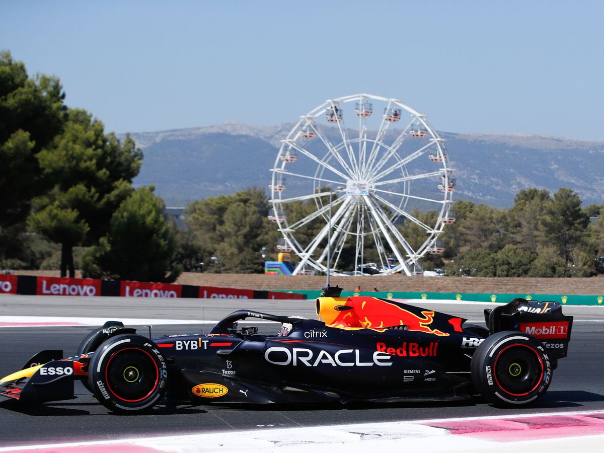 Foto: Monoplaza de Red Bull en el Gran Premio de Francia. (EFE/Sebastien Nogier)
