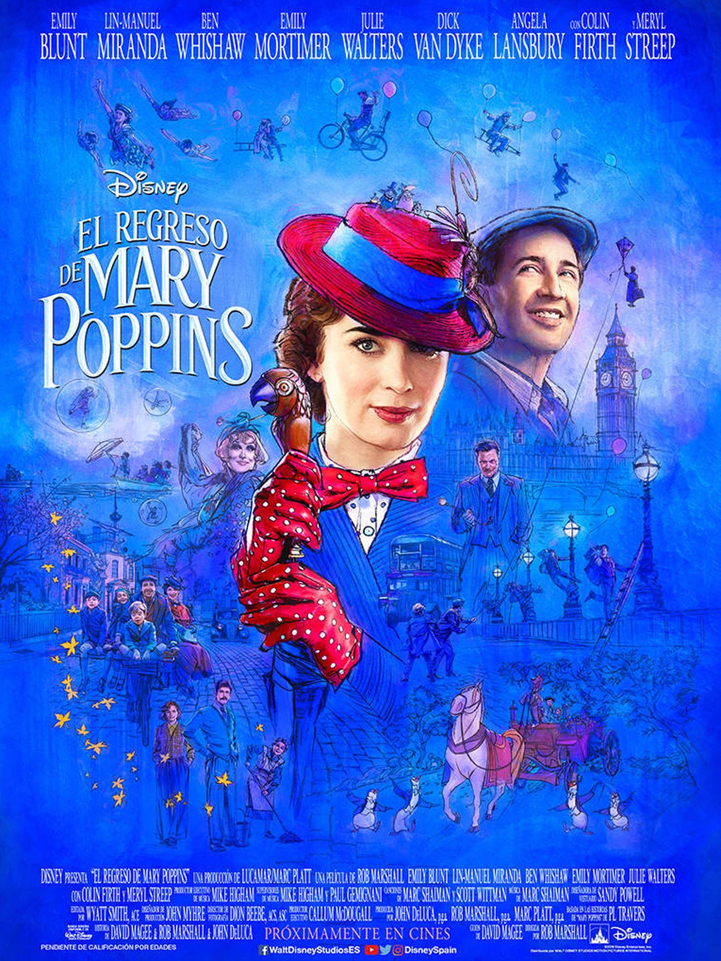 Cartel de 'El regreso de Mary Poppins'.
