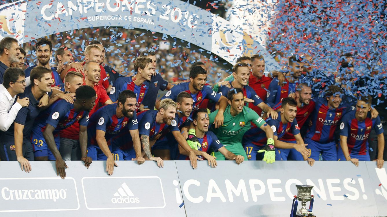 Foto: El FC Barcelona gana la Supercopa de España tras vencer 3-0 al Sevilla CF