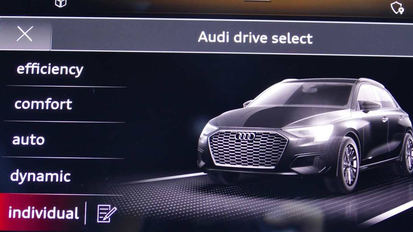 Esta versión 35 TDi incluye el Audi Drive Select con estos modos de conducción. 