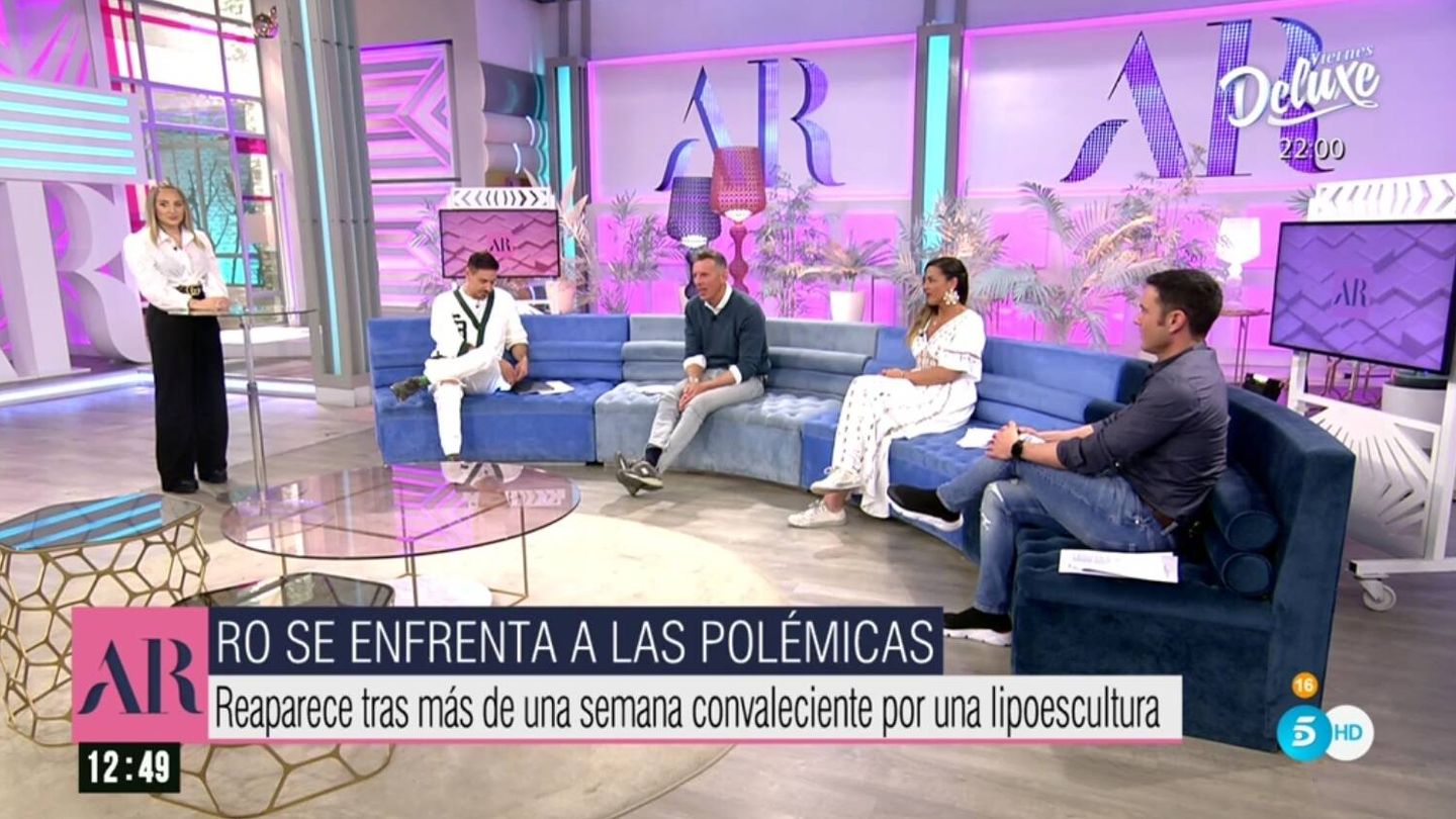 Rocío Flores en 'Ana Rosa'. (Mediaset España)