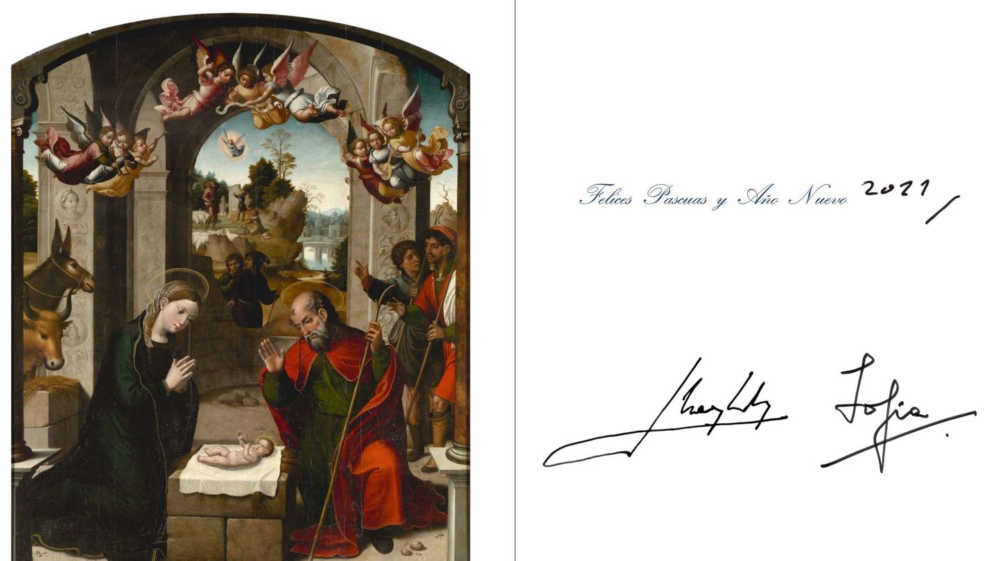 La felicitación de Navidad de Juan Carlos y Sofía. (Casa de S. M. el Rey)
