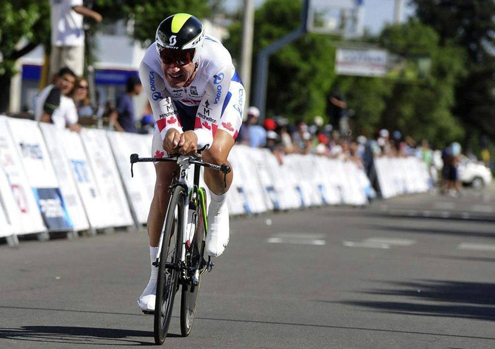 Foto: Svein Tuft, sorprendente primer líder del Giro de Italia.