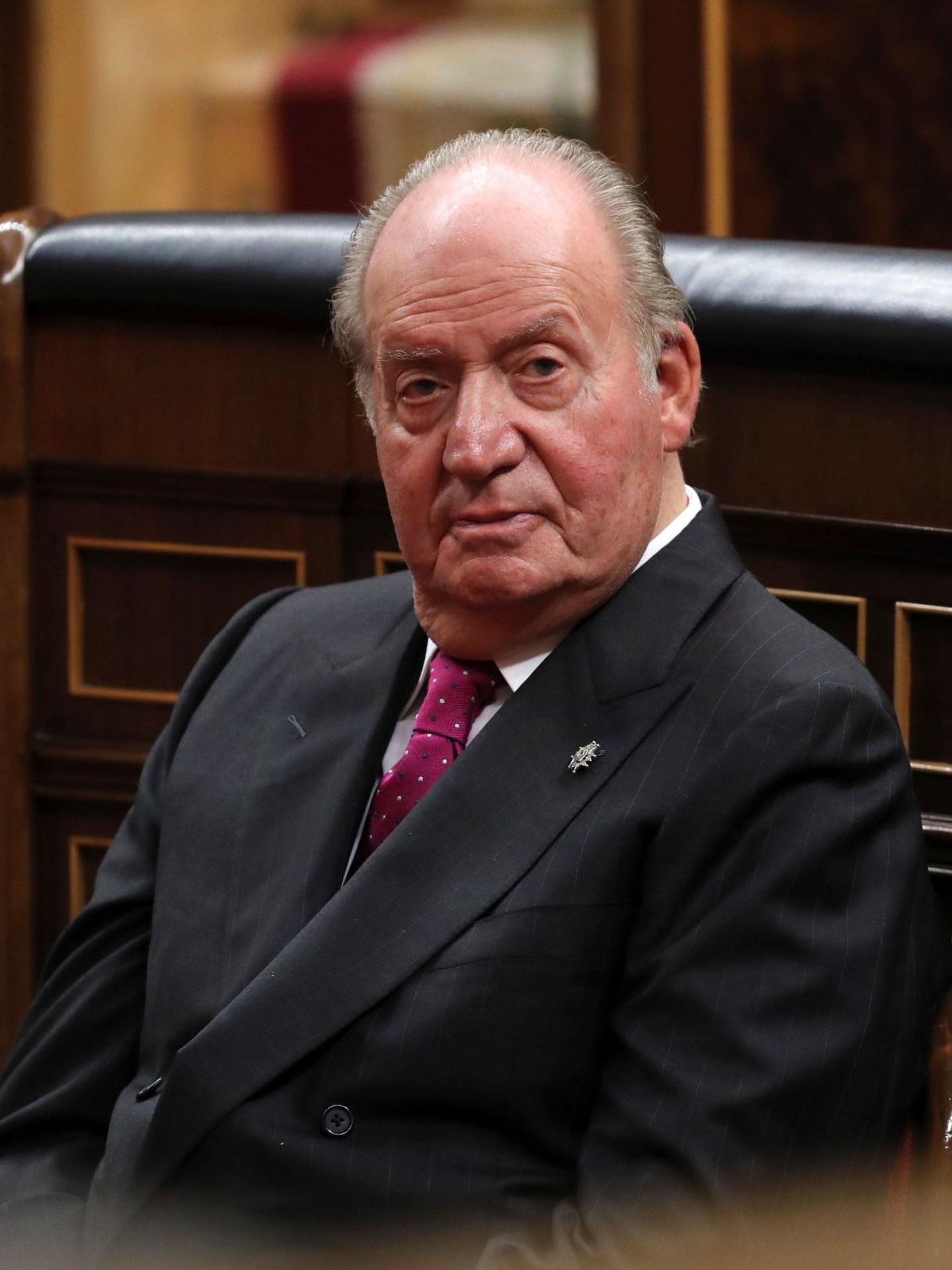 Don Juan Carlos, en el Congreso de los Diputados. (EFE)