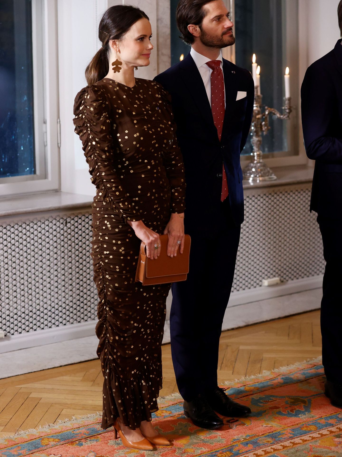 El look de la princesa Sofía en la recepción. (EFE/Juanjo Martín)