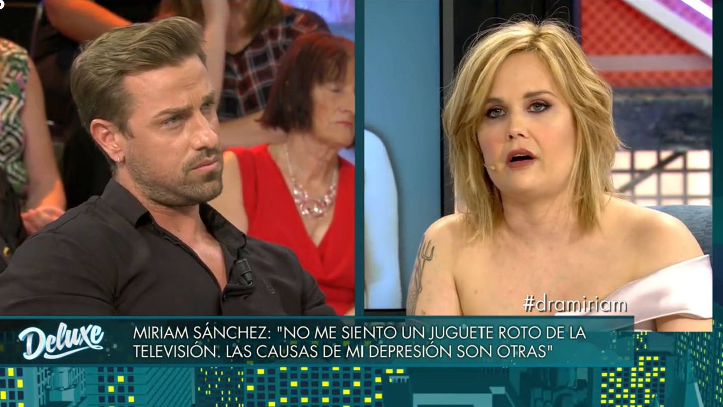 Rafa Mora y Miriam Sánchez, en 'Sábado Deluxe'. (Telecinco)