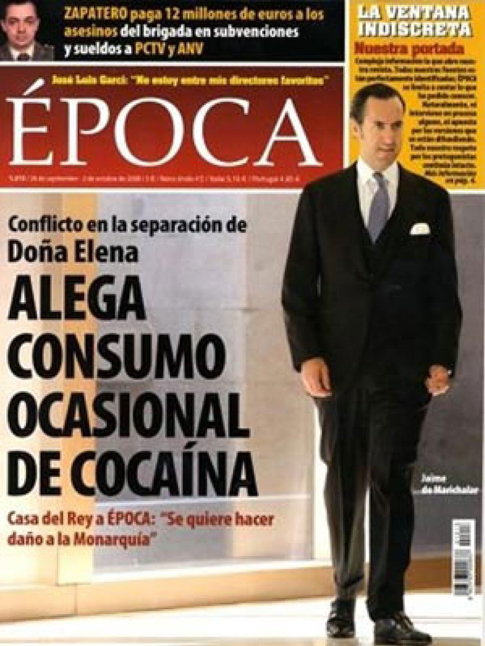 Foto: Se suspende el juicio de Jaime de Marichalar contra la revista 'Época'