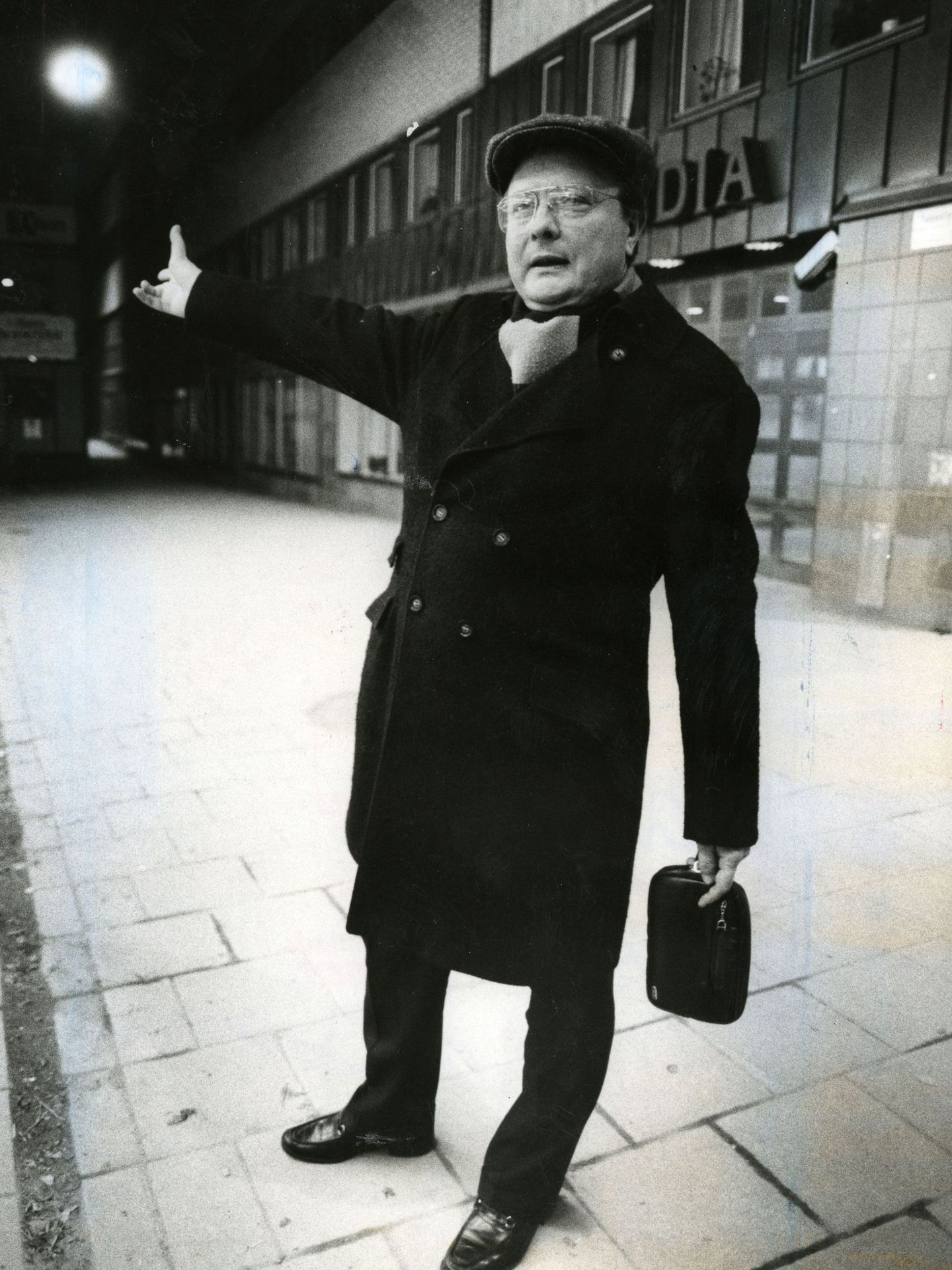Foto de archivo de Stig Engström en abril de 1986. 