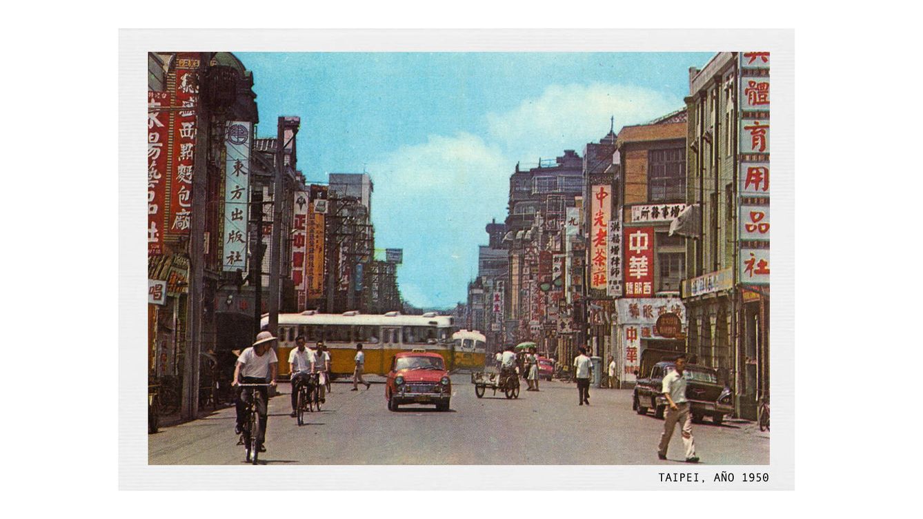 Foto: Taipei, en los años 50. (EC Diseño)