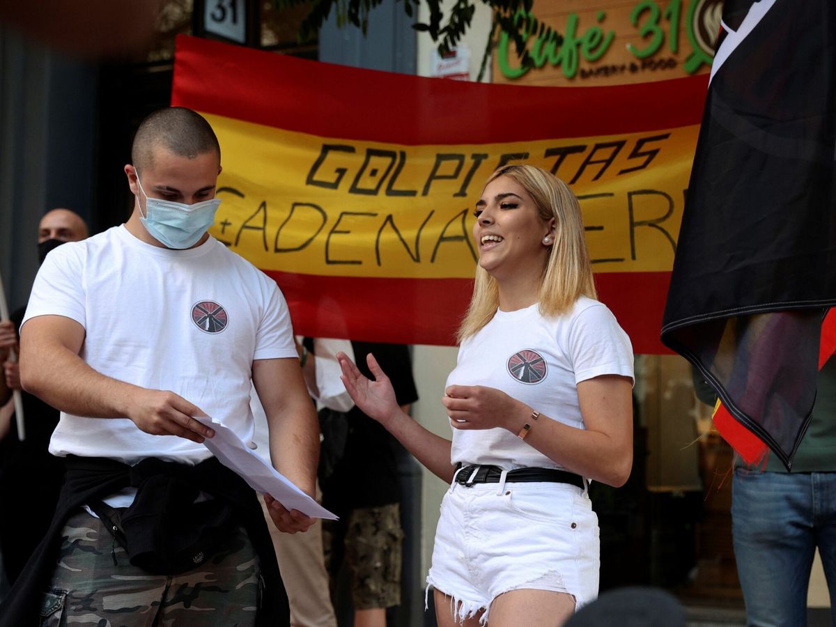 Foto: Protesta contra la probación de los indultos a los líderes independentistas del 'procés' en Madrid.