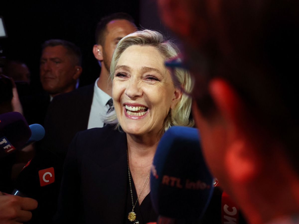 Foto: La líder de Agrupación Nacional, Marine Le Pen. (Reuters/Yves Herman)