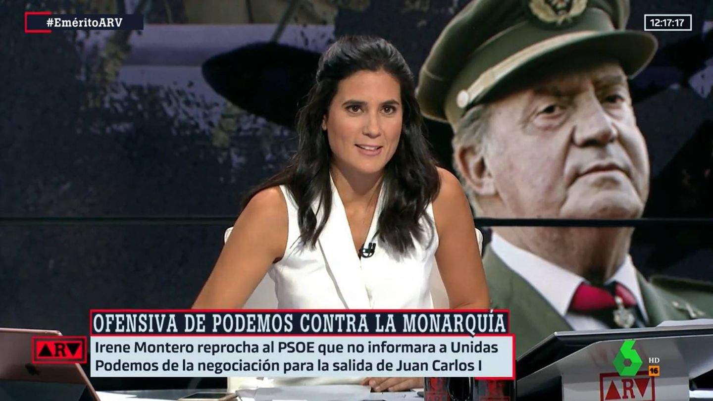 María Llapart, al frente de 'Al rojo vivo'. (Atresmedia)