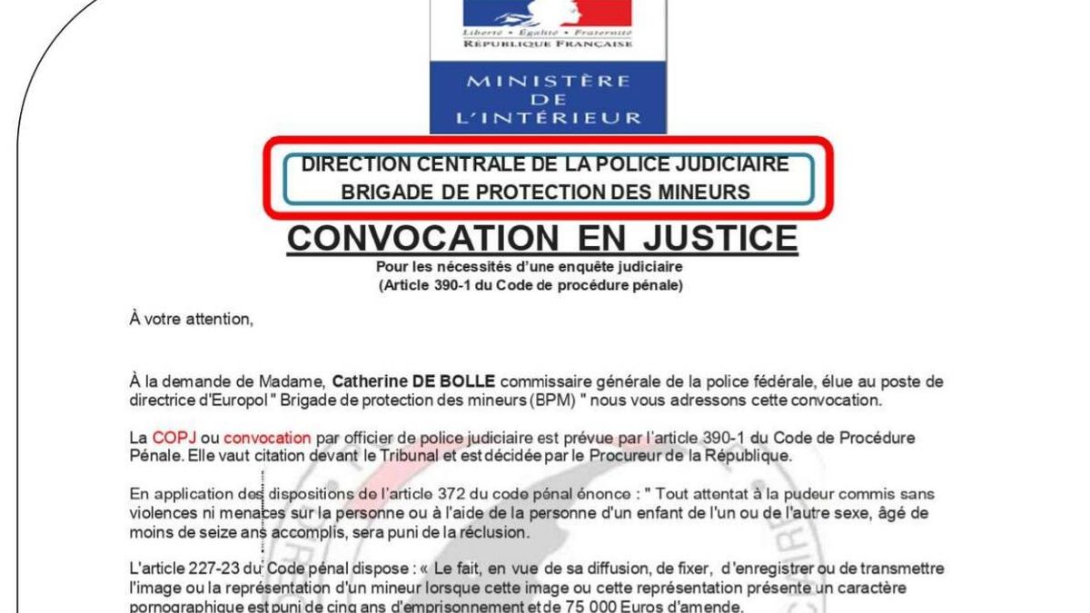 Denuncia una extorsión con un correo 'fake' de la policía francesa por ver porno