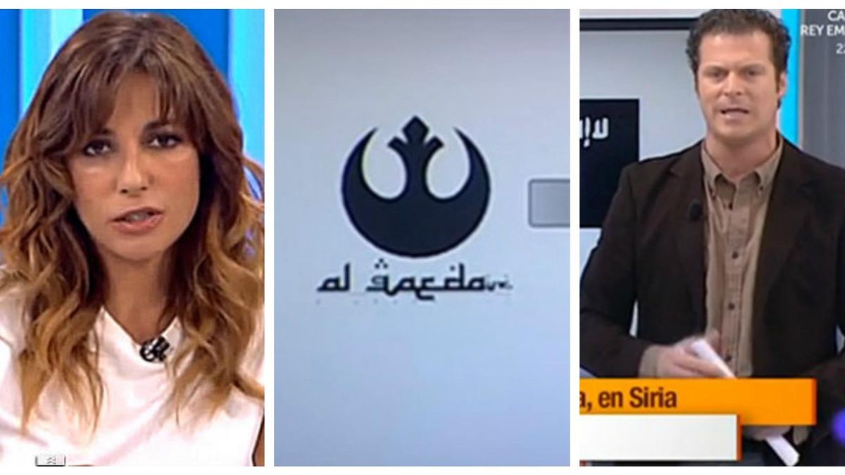 El programa de Mariló Montero confunde el logo de Star Wars con el de Al-Qaeda 