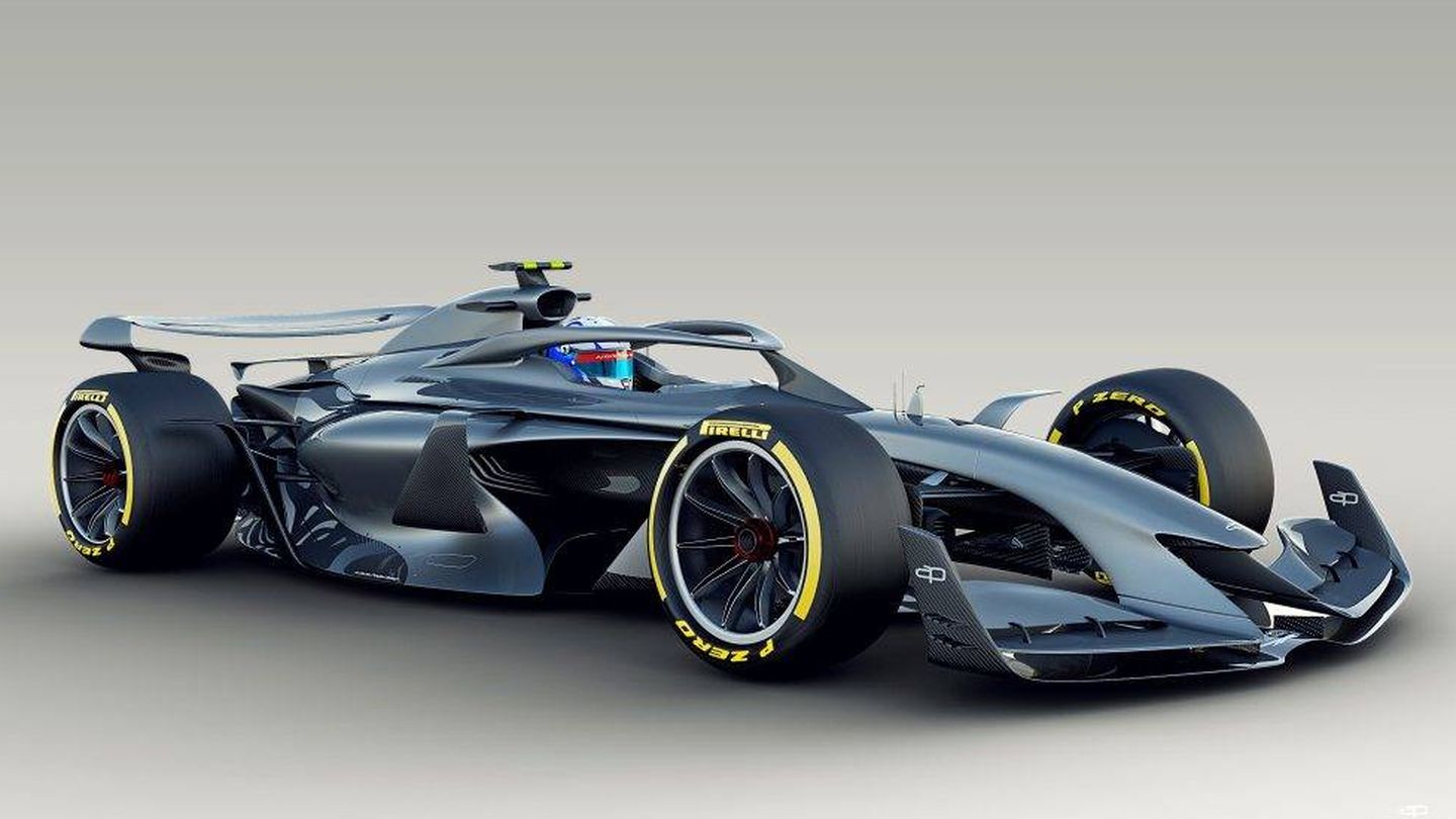 Un concepto temprano de lo que podría ser un coche 2021. (F1)
