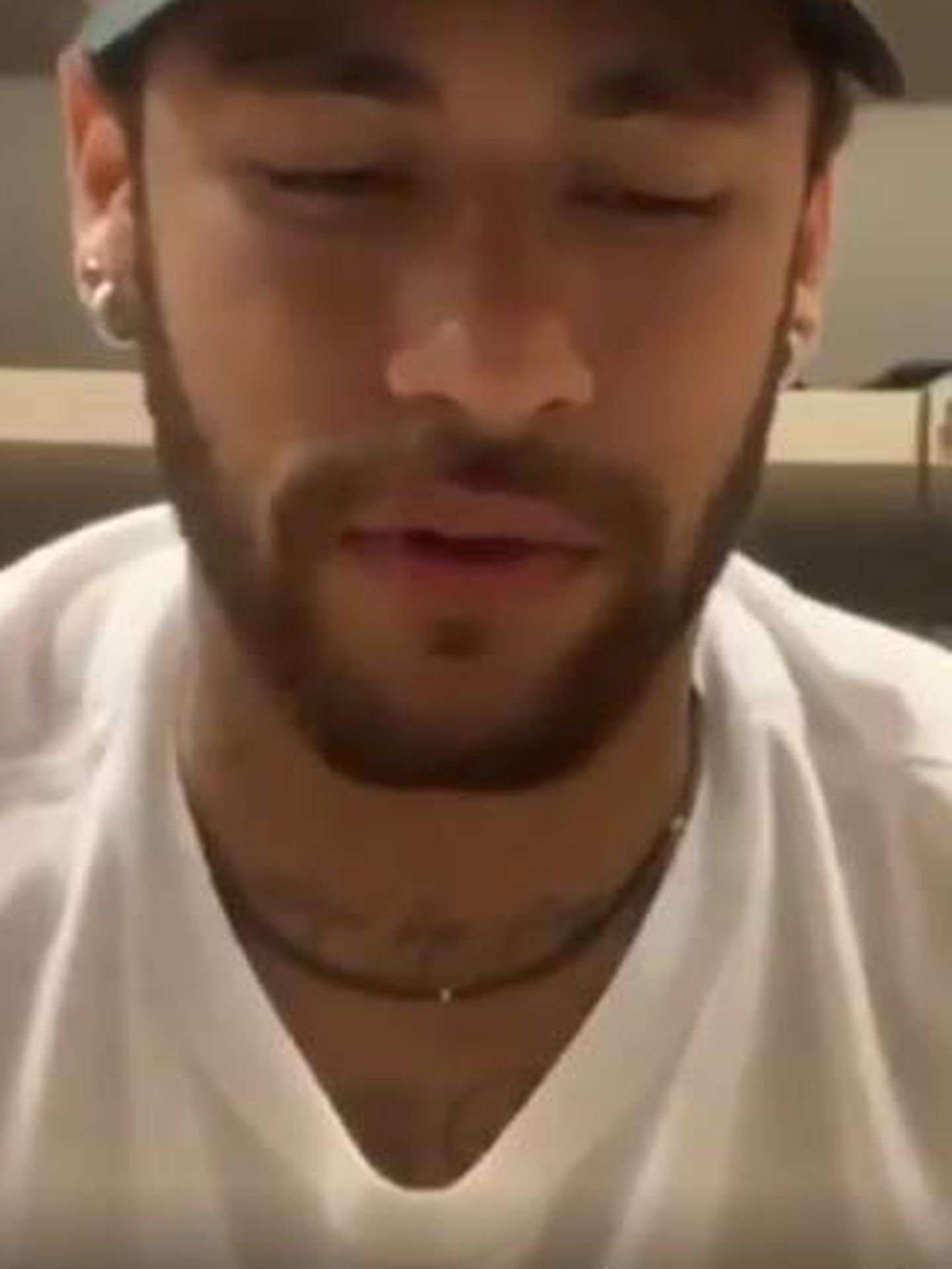 Neymar hablando a través de su cuenta de IG.
