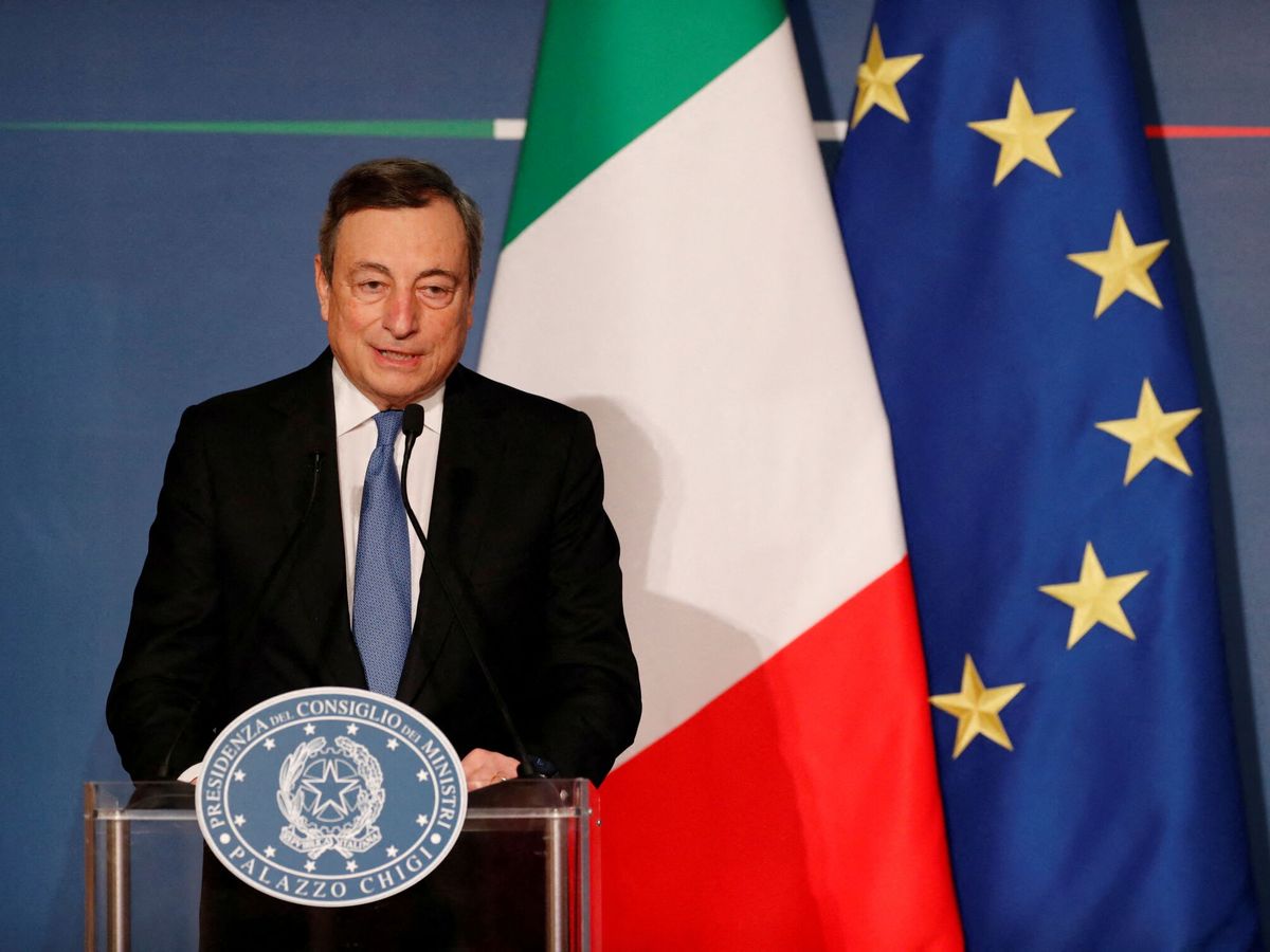 Foto: El primer ministro italiano, Mario Draghi. (Reuters/Remo Casilli)