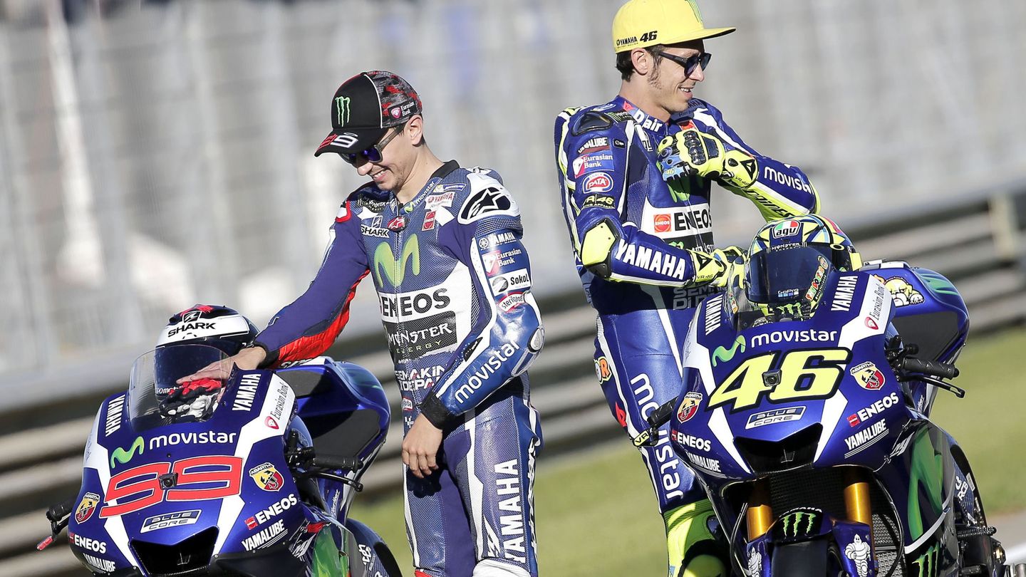 Valentino Rossi está contento con el fichaje de Jorge Lorenzo como probador de Yamaha. (EFE)