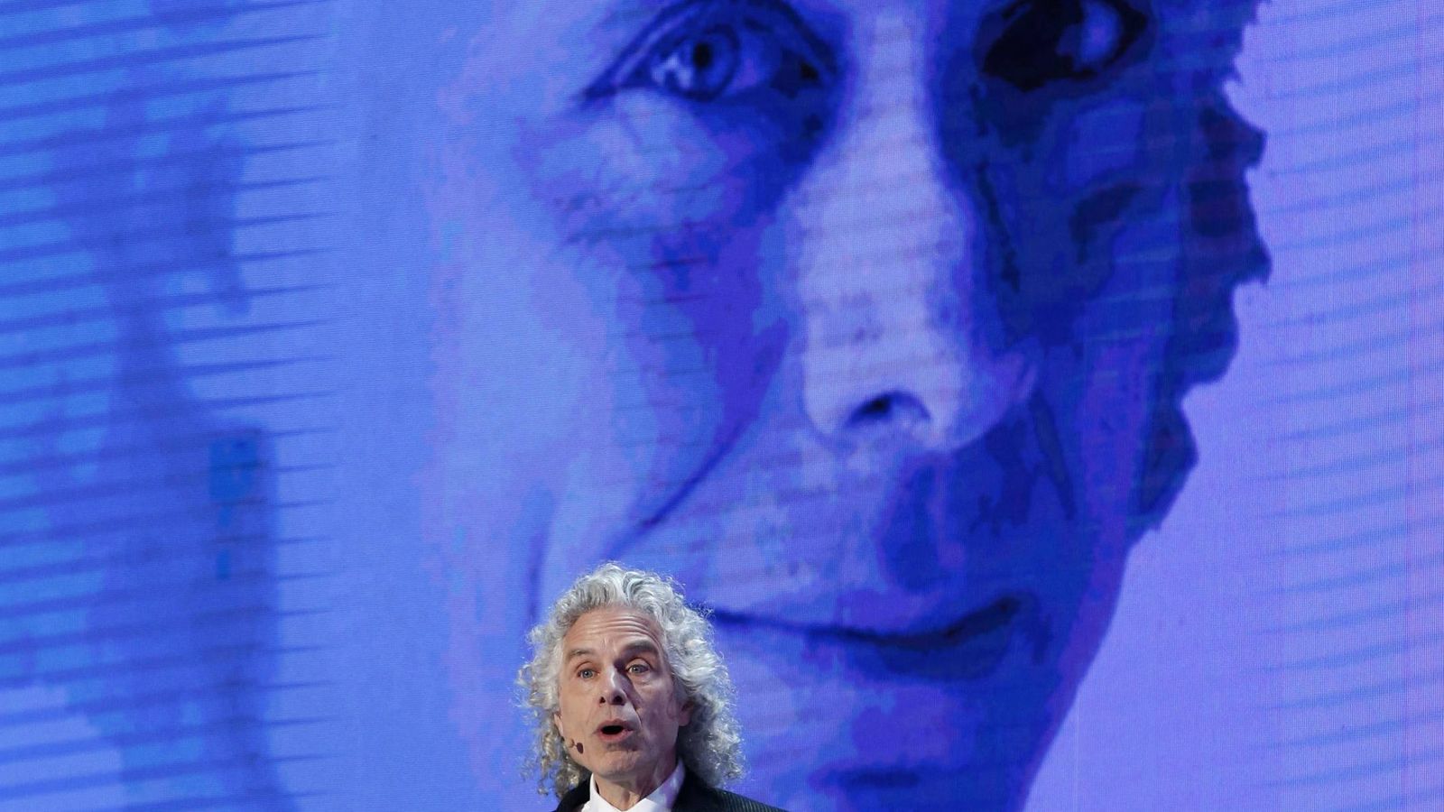 Foto: Steven Pinker durante una conferencia en Seúl en 2016. (EFE)