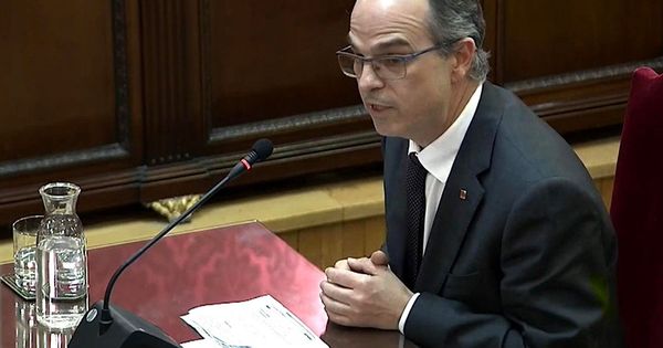 Foto: Jordi Turull durante el juicio del 'procés' en el Tribunal Supremo. (EFE)