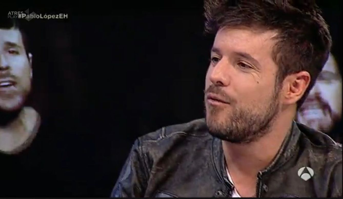 Pablo López durante la entrevista.