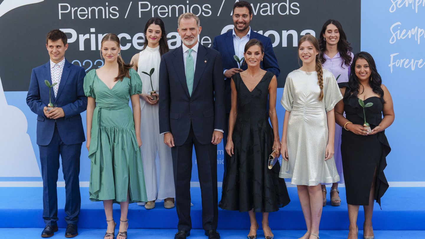La familia real, en los Premios Princesa de Girona. (EFE)