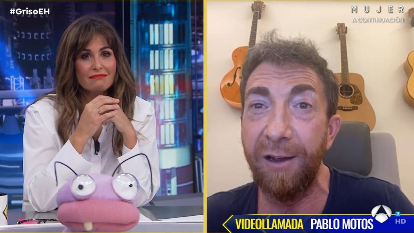 Pablo Motos en conexión con Nuria Roca y 'El hormiguero'. (Atresmedia Televisión)