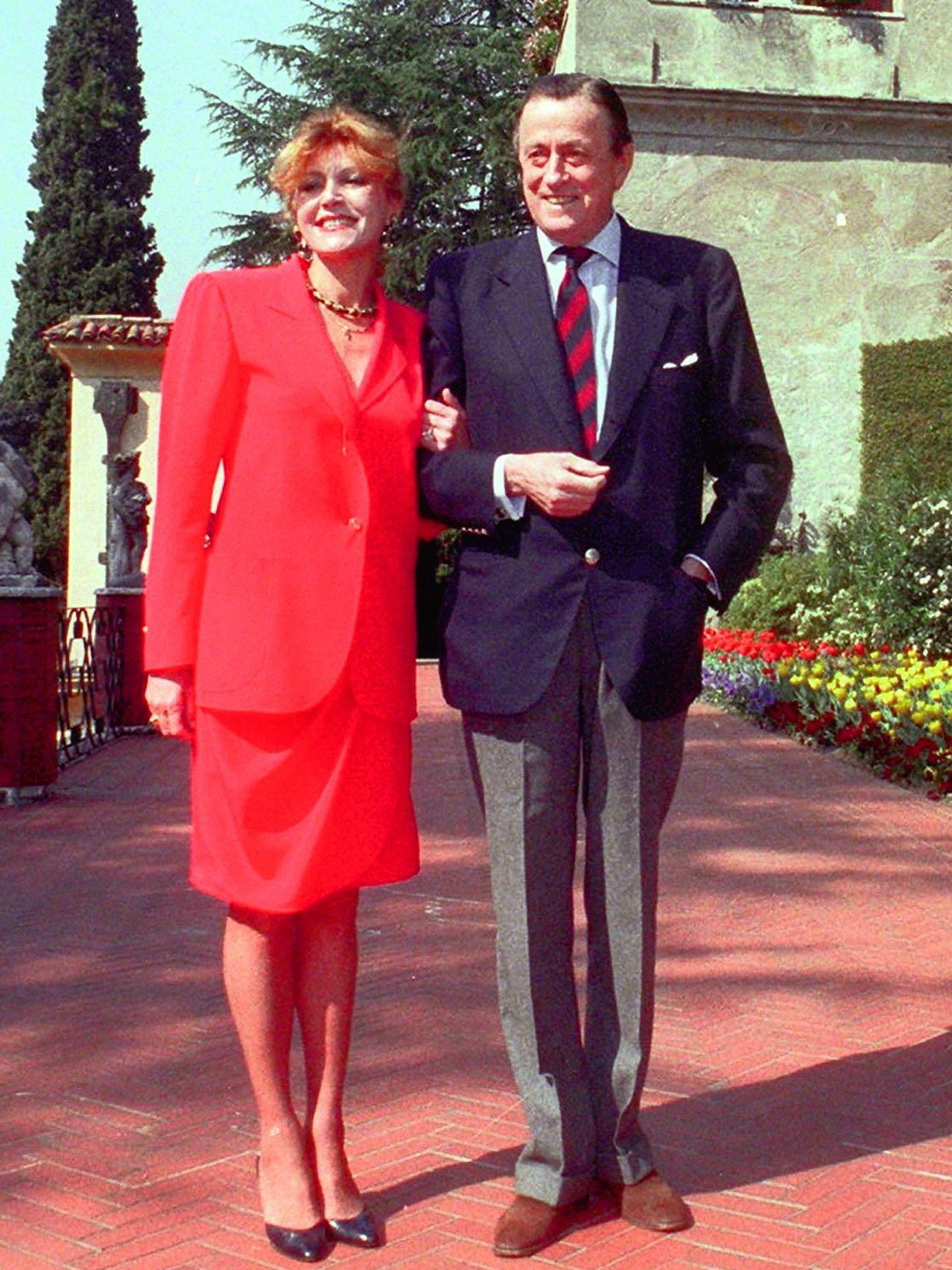 Tita y el barón Thyssen en Villa Favorita en 2002 (Gtres)