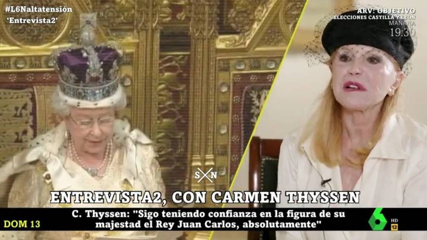 Tita Cervera hablando de la serie 'The Crown'. (La Sexta).