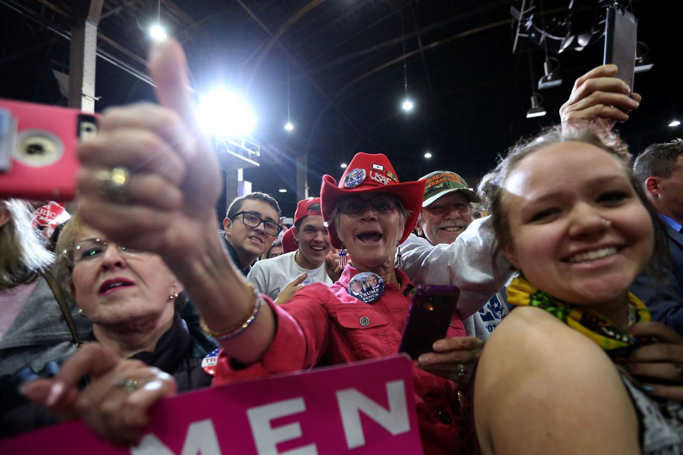 Votantes de Donald Trump durante un mitin de campaña en Boulder, Colorado. (Reuters)