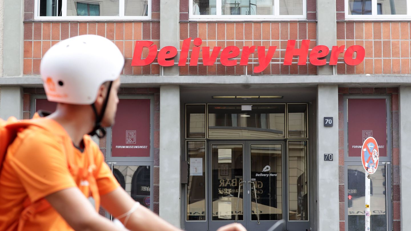 Entrada a las oficinas de Delivery Hero en Berlín. (EFE/H. Jeon)