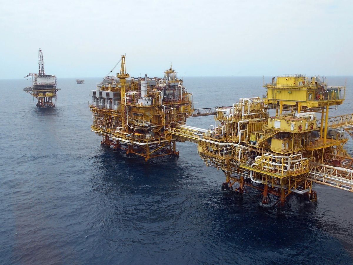 Foto: Plataforma petrolera en el Golfo de México. (EFE)