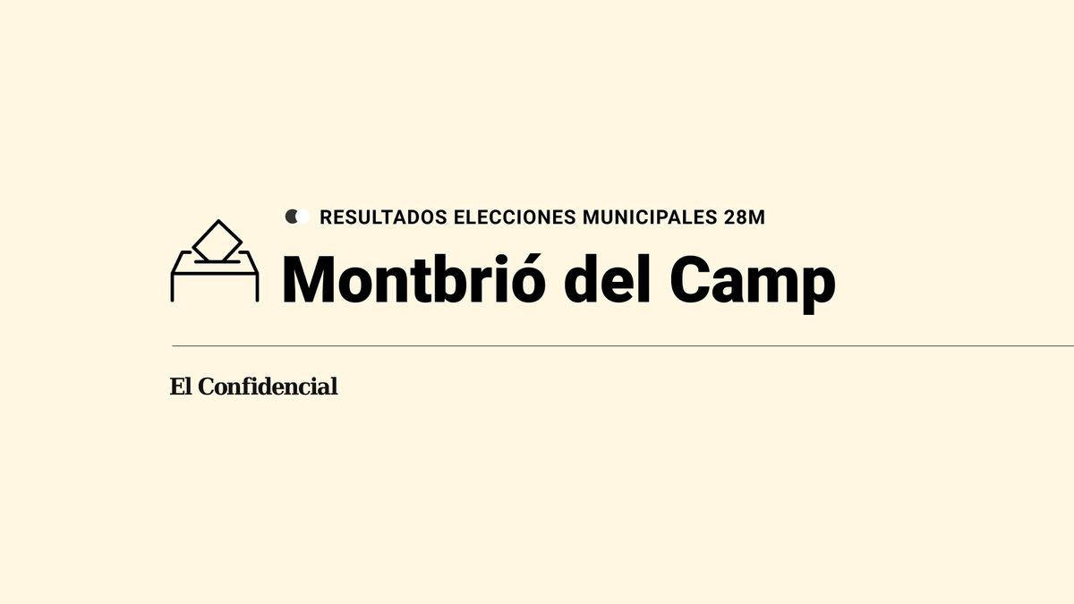 Resultados y ganador en Montbrió del Camp durante las elecciones del 28-M, escrutinio en directo