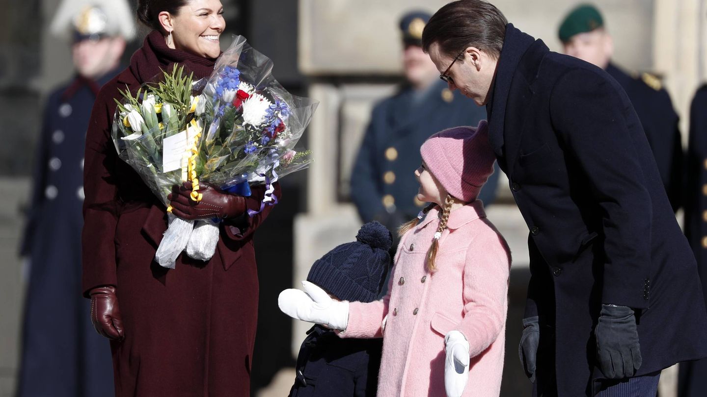 La princesa Victoria y su familia, en la celebración del año anterior. (Getty)