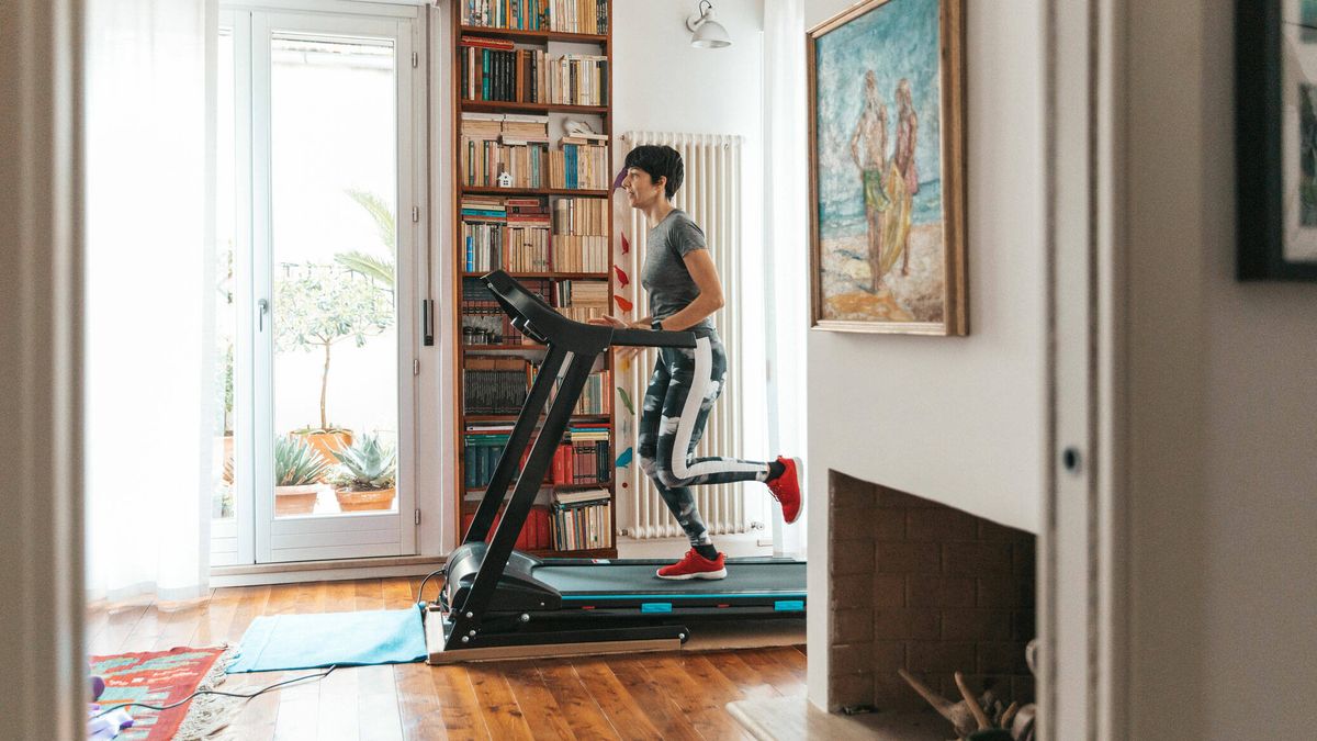 Cinta andadora ideal para hacer ejercicio en casa, plegable y barata