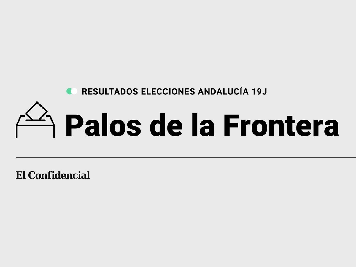 Foto: Resultados en Palos de la Frontera, Huelva, de las elecciones de Andalucía 2022 este 19-J (C.C./Diseño EC)