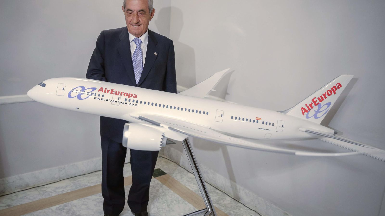 Foto: El presidente del grupo Globalia, al que pertenece Air Europa, Juan José Hidalgo. (EFE)