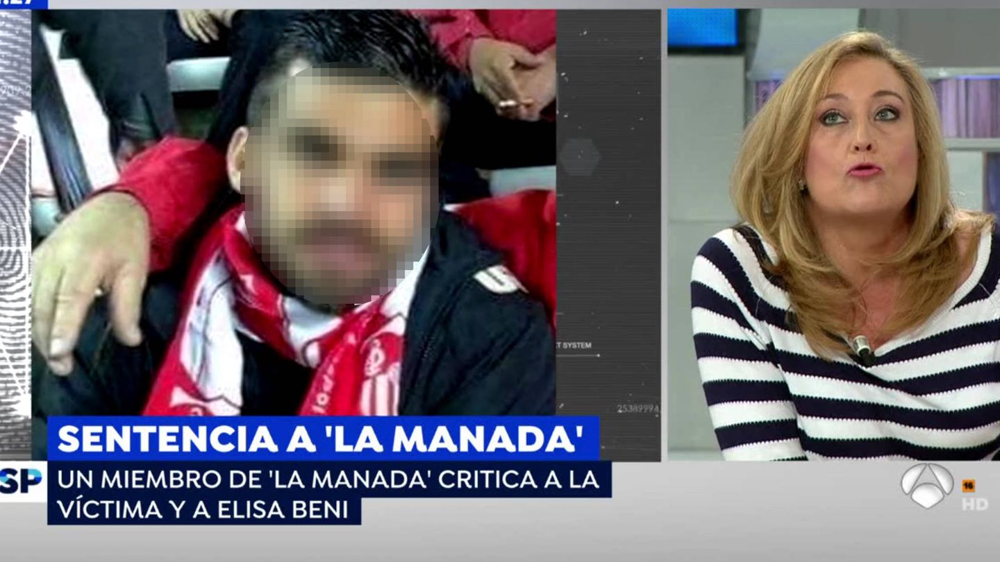 Elisa Beni responde al miembro de La Manada.