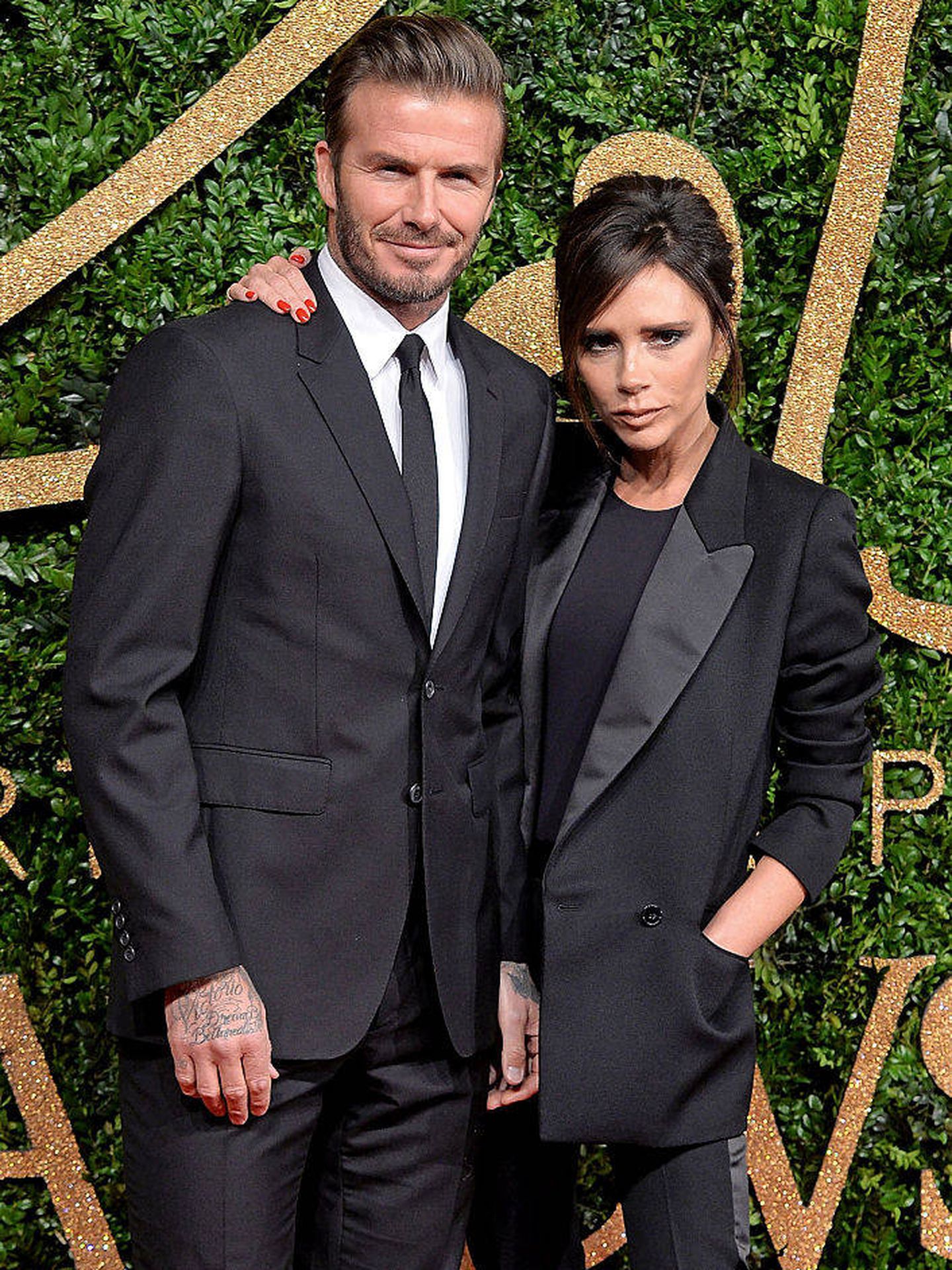 David Beckham y Victoria Beckham. (Getty Images/ Anthony Harvey)