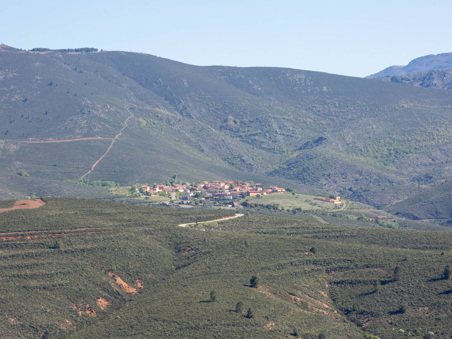 Vista de El Atazar, en la Sierra Norte de Madrid. (D.B.)