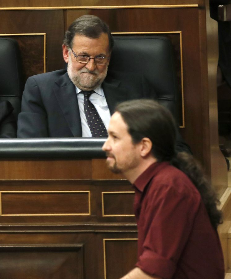 Foto: Rajoy e Iglesias en el Congreso de los Diputados. (EFE)