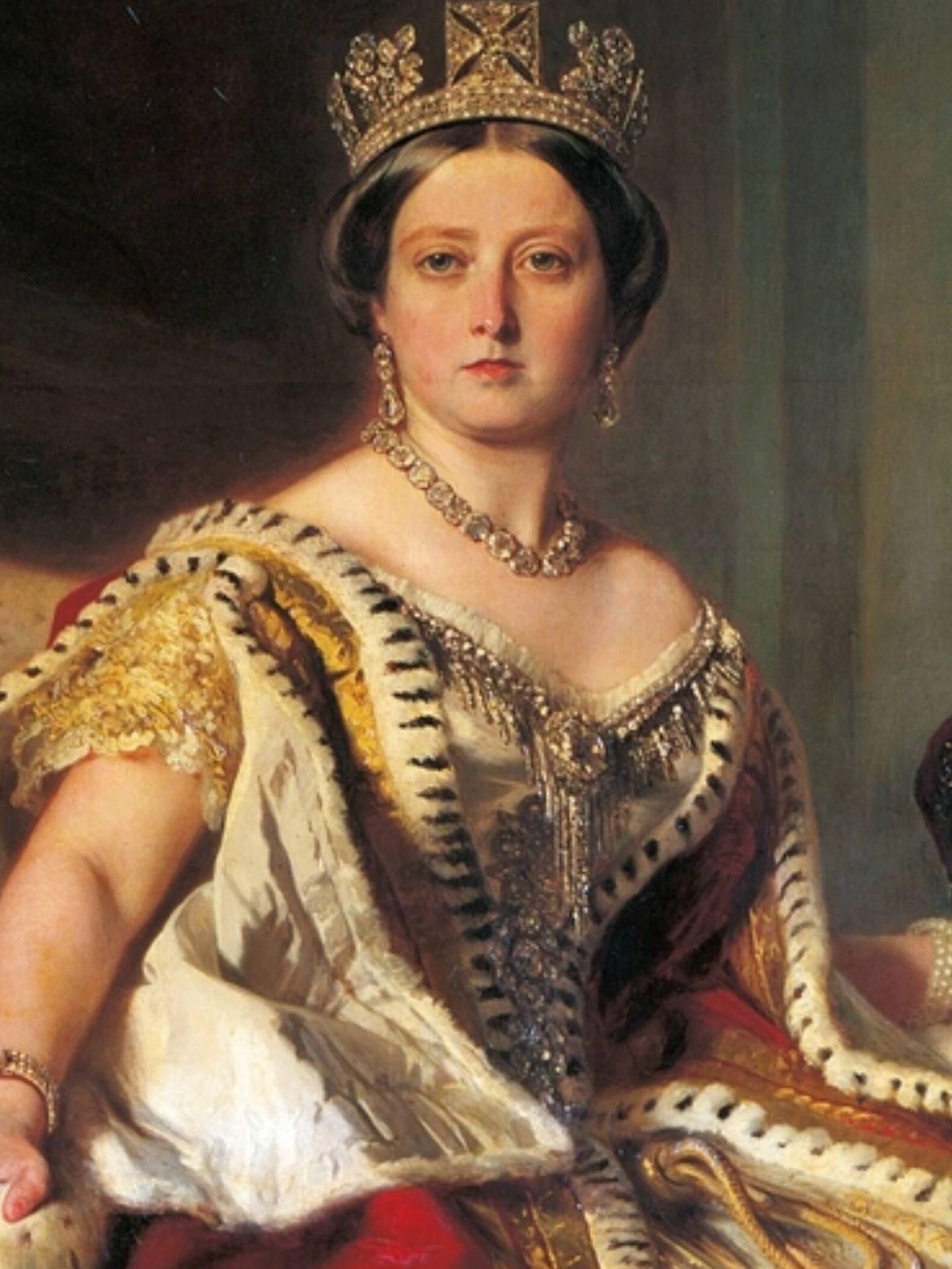La reina Victoria de Inglaterra, la primera influencer de bodas, en un regio retrato de Franz Xaver Winterhalter. (Royal Collection Trust/Cortesía)