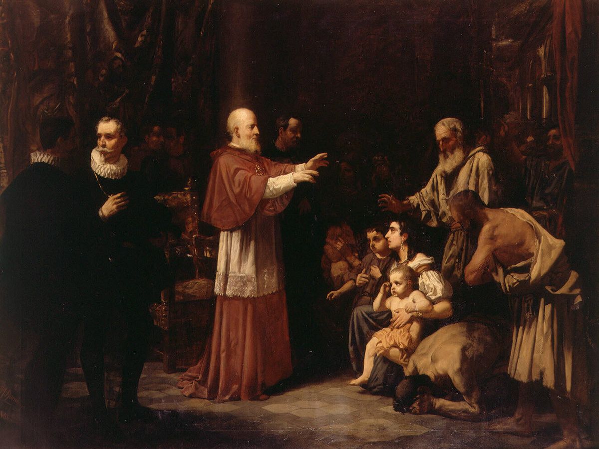 Foto: El Beato Juan de Ribera, por Francisco Domingo Marqués. La obra representa al prelado español San Juan de Ribera (1532-1611), interviniendo en la expulsión de los moriscos