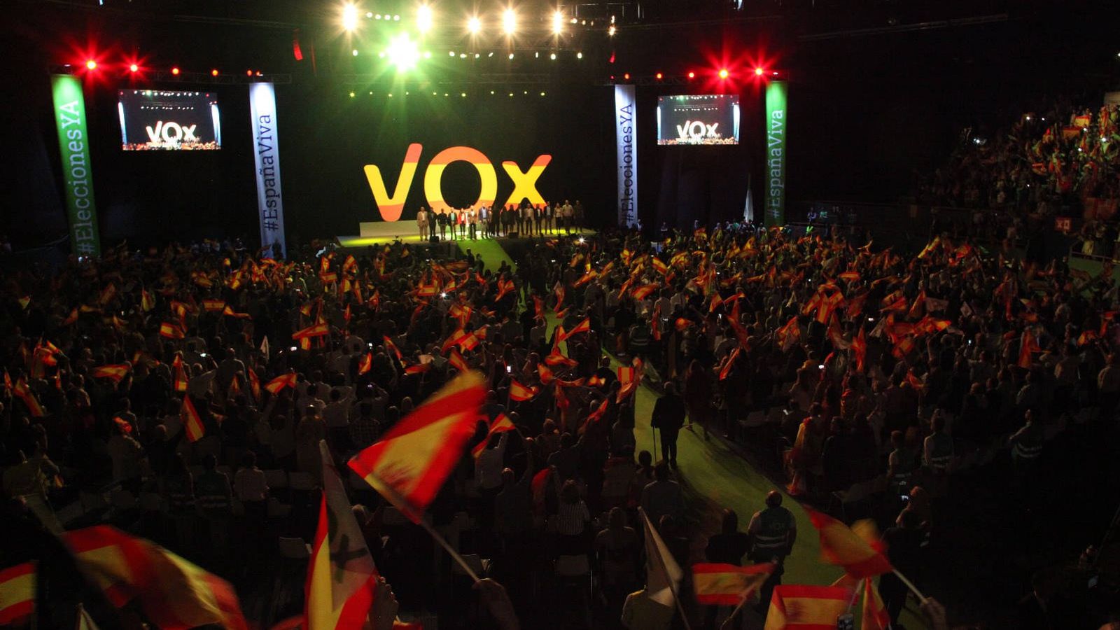 Foto: Imagen del acto de VOX celebrado este domingo en Madrid. (Flickr: Vox)