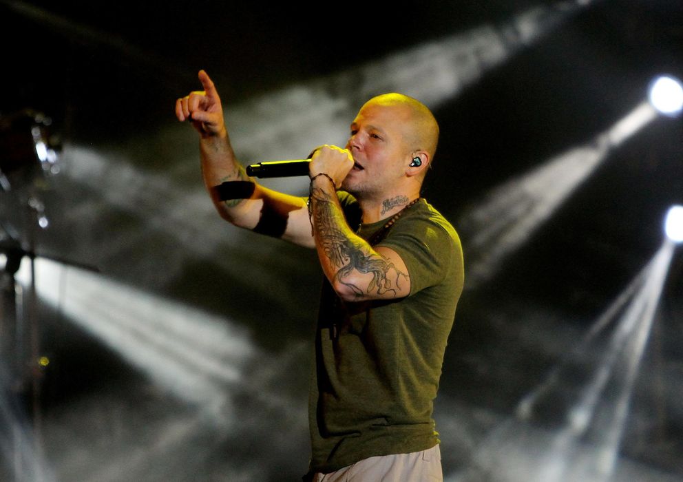 Foto: René Pérez en una actuación de Calle 13 (EFE)