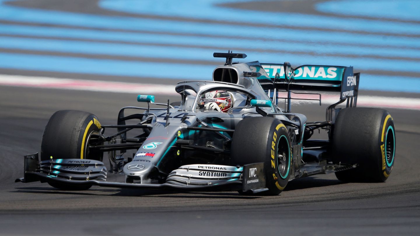 Hamilton durante el Gran Premio de Francia. (Reuters)