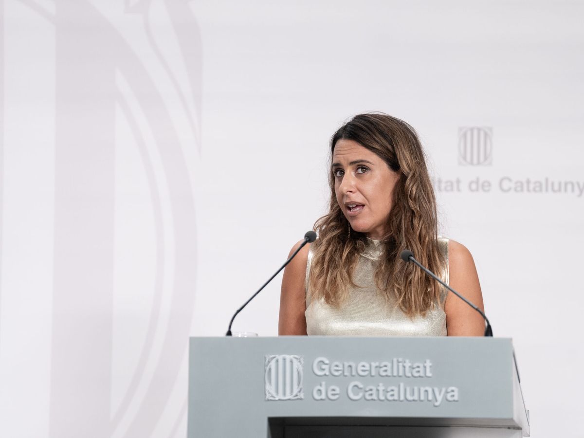 Foto: La portavoz de la Generalitat, Patrícia Plaja. (Europa Press)